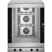 Four &agrave; chaleur tournante inox Capacit&eacute; 10 plaques 600x400mm ou GN1/1 
 798x772x1100mm 
 400V 3N 50Hz / 16 kW
 Contr&ocirc;le &eacute;lectr
