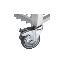 KIT 4 roulettes (2 avec freins) compatible avec TVL - SMEG - RUTVL