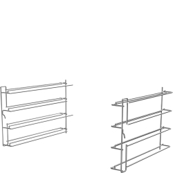 Kit de support pour grilles ou plaques GN1/1 adapt&eacute; aux fours de la s&eacute;rie ALFA420 - SMEG - RGN11-420-2