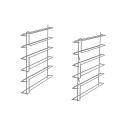 Kit de support pour grilles ou plaques GN1/1 adapt&eacute; aux fours de la s&eacute;rie ALFA1035 - SMEG - RGN11-625-2