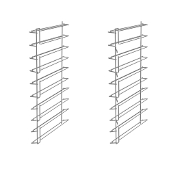 Kit support pour plateaux plats ou grilles GN1/1 - SMEG - RGN11-1035-2