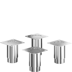 4 pieds pour armoires r&eacute;frig&eacute;r&eacute;es de 700 litres - SMEG - KFEET4