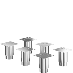 6 pieds pour armoires r&eacute;frig&eacute;r&eacute;es de 1400 litres - SMEG - KFEET6