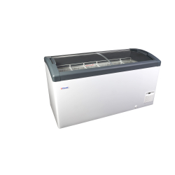 Elcold glazen vrieskist 418L