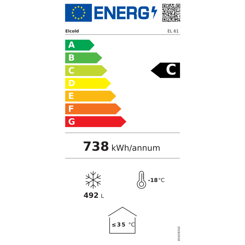 Cong&eacute;lateur Bahut porte battante 566L - Elcold - EL61