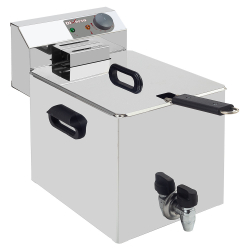 Elektrische tafelfriteuse 8 liter + aftapkraan - Diverso -&hellip;