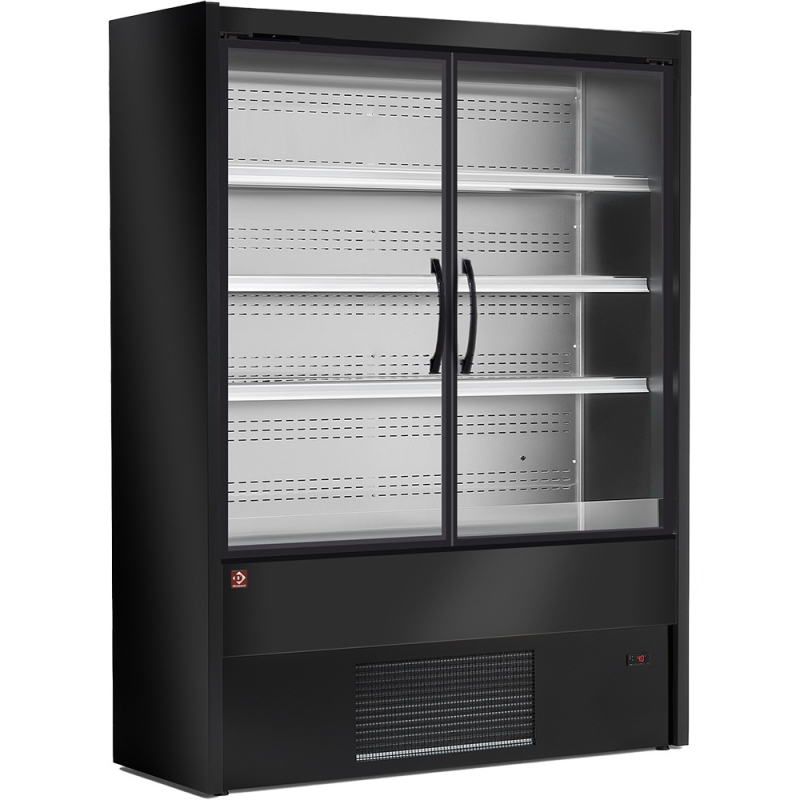 Koelkast voor wandmontage ZWART Zwingdeuren - 1500x570x2000mm - Ref. MD15/B5-R2B - Diamond