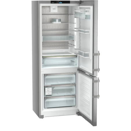 Combin&eacute; R&eacute;frig&eacute;rateur-Cong&eacute;lateur NoFrost XXL Acier Inoxydable - Liebherr