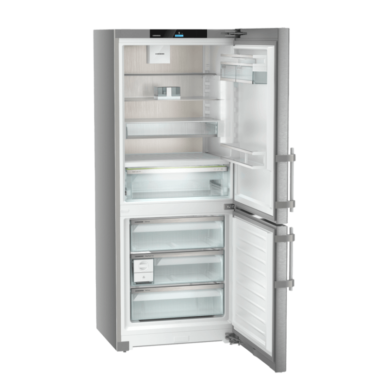 Combin&eacute; R&eacute;frig&eacute;rateur-Cong&eacute;lateur NoFrost BioFresh, 75 cm, Inox - Liebherr
