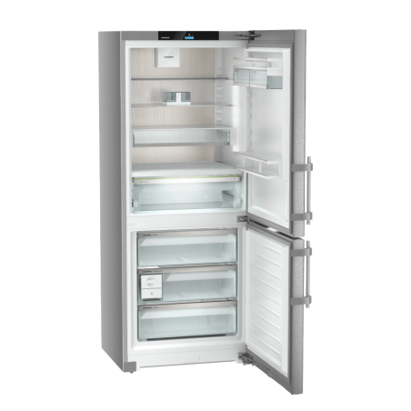 Combin&eacute; R&eacute;frig&eacute;rateur-Cong&eacute;lateur NoFrost BioFresh, 75 cm, Inox - Liebherr