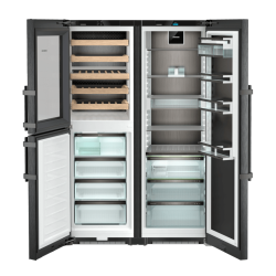 R&eacute;frig&eacute;rateur Am&eacute;ricain BioFresh Professional NoFrost BlackSteel XRCbs 5295 - Liebherr