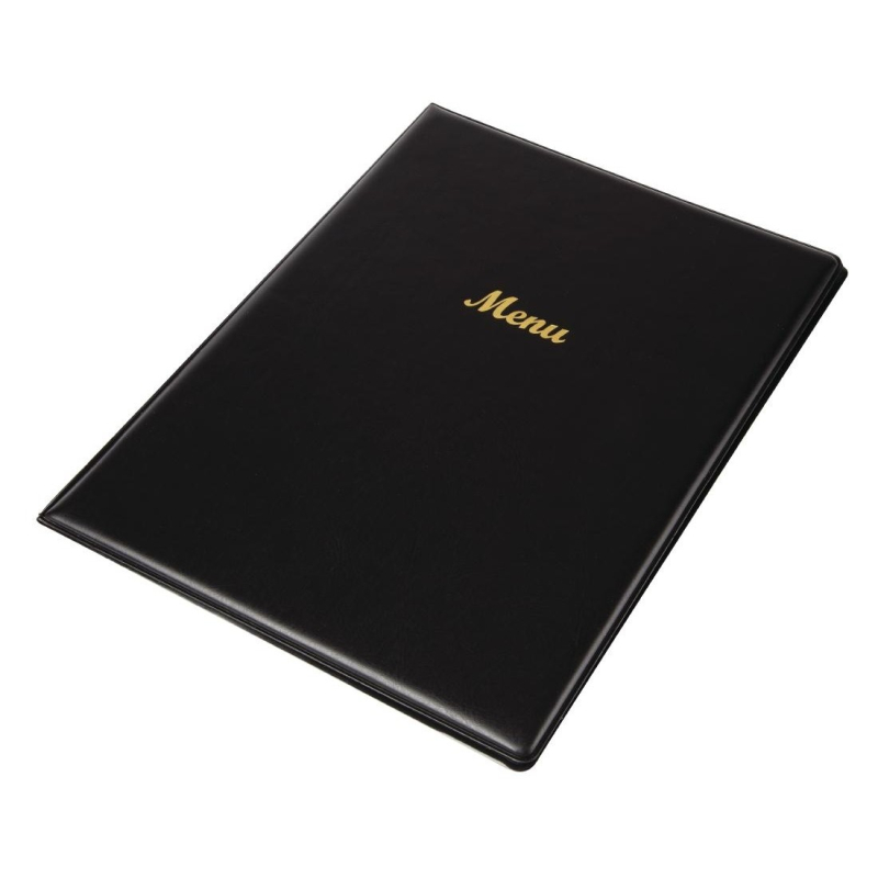Prot&egrave;ge-menus Olympia A4 Noir - Facile &agrave; nettoyer - E217 - Olympia