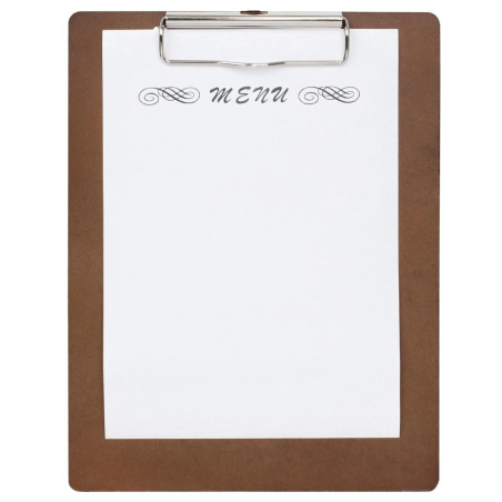 Plaque porte-menus en bois Olympia A5 245x185mm