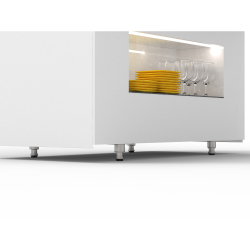 Pieds r&eacute;glables pour buffet - Accessoire d'installation statique - BU-A-PA - SAYL