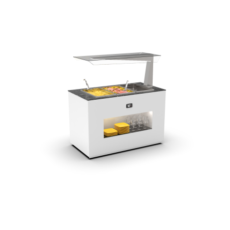 Module Buffet Chauffant Bain-Marie Anti-Crachats BUB150A - SAYL