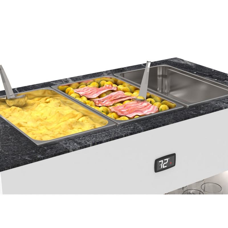 Module Buffet Chauff&eacute; Bain-Marie Professionnel BUB150E-T - SAYL