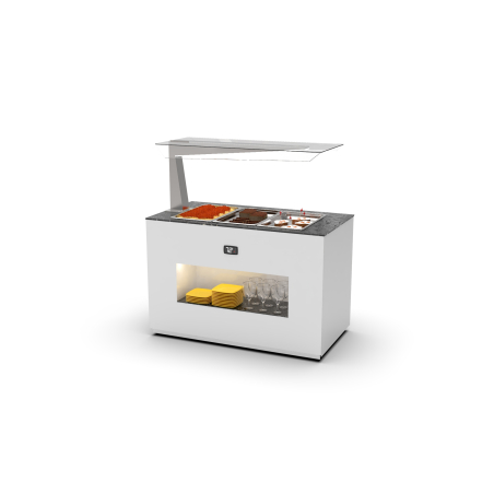 Module Buffet Chauffant Bain-Marie Anti-Crachats BUB65A-I - SAYL