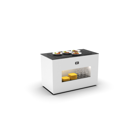 Module Buffet Chauffant Sec avec Vitrine Int&eacute;gr&eacute;e BUC - SAYL