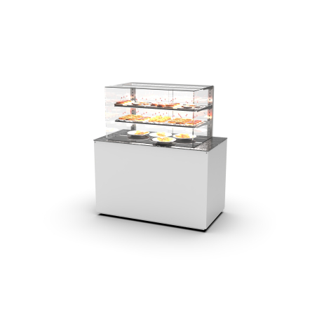Module buffet &agrave; chaleur s&egrave;che avec armoire neutre int&eacute;gr&eacute;e - BUCV-T - SAYL