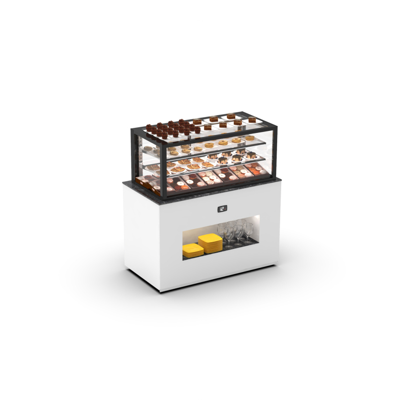 Module Buffet R&eacute;frig&eacute;r&eacute; Ventil&eacute;e avec Vitrine Desserts BUF120-50 - SAYL