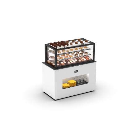 Module Buffet R&eacute;frig&eacute;r&eacute; Ventil&eacute;e avec Vitrine Desserts BUF120-50 - SAYL