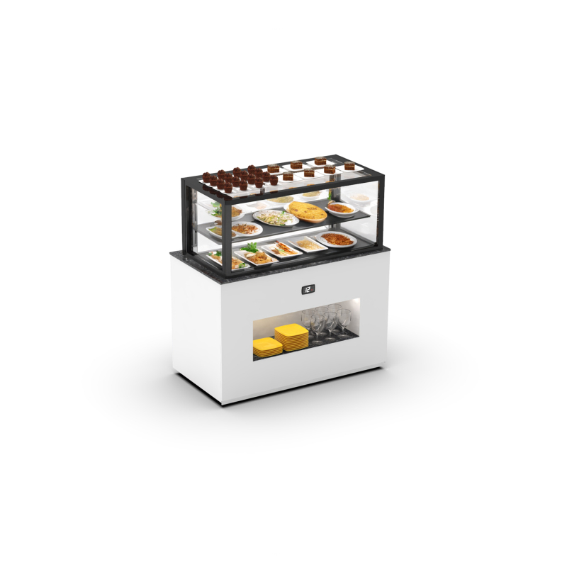 Module Buffet Chaleur S&egrave;che avec Armoire Chauffante Int&eacute;gr&eacute;e BUF120-50C - SAYL