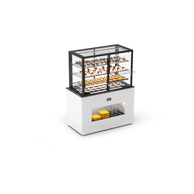 Module Buffet Chaleur S&egrave;che & Vitrine R&eacute;frig&eacute;r&eacute;e Desserts - BUF120-80S - SAYL