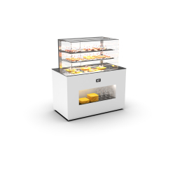 Module Buffet R&eacute;frig&eacute;ration Statique et Vitrine Neutre Int&eacute;gr&eacute;e BUF15V - SAYL