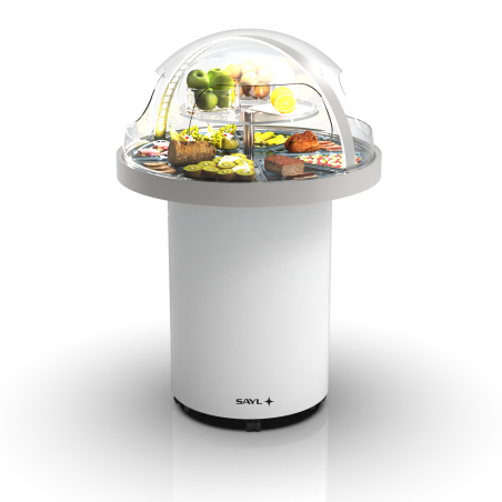 Buffet R&eacute;frig&eacute;r&eacute; Statique Circulaire 360&ordm; avec Pied - BUF360P - SAYL