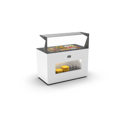Module Buffet Froid 3 GN 1/1 avec &eacute;tag&egrave;re de service BUF65E - SAYL