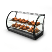 Vitrine chauffante noire avec &eacute;tag&egrave;re r&eacute;glable - HONDA - SAYL