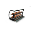 Vitrine chauffante noire avec &eacute;tag&egrave;re r&eacute;glable - HONDA - SAYL