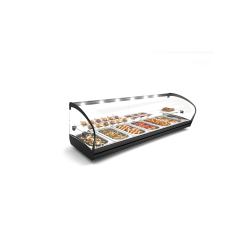 Vitrine de Salle de Bain Noire avec &Eacute;tag&egrave;re R&eacute;glable et Portes Coulissantes - CK26L - SAYL
