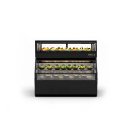 Vitrine R&eacute;frig&eacute;r&eacute;e Noire Coulissante 1 &Eacute;tag&egrave;re R&eacute;glable COF2F - SAYL