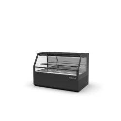 Vitrine Neutre Noir avec Portes Coulissantes CON - SAYL