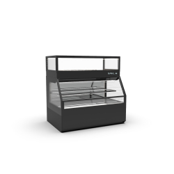 Vitrine neutre combin&eacute;e r&eacute;frig&eacute;r&eacute;e portes coulissantes - CON2F - SAYL