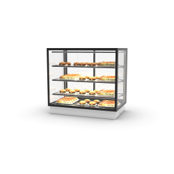 Vitrine Encastrable Chaleur S&egrave;che Blanche - 3 &Eacute;tag&egrave;res R&eacute;glables - DP100-80C - SAYL