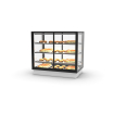 Vitrine Encastrable Chaleur S&egrave;che Blanche, 3 &Eacute;tag&egrave;res R&eacute;glables, DP100-80CA - SAYL