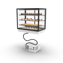 Vitrine r&eacute;frig&eacute;r&eacute;e encastrable blanche DP100-80R - SAYL