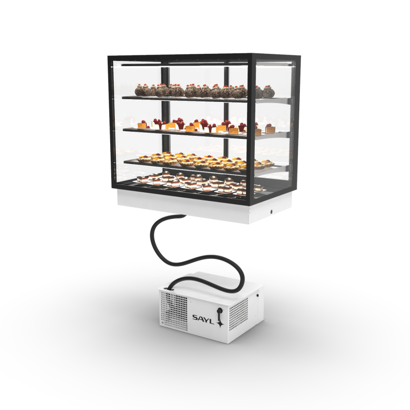 Vitrine r&eacute;frig&eacute;r&eacute;e encastrable blanche DP100-80R - SAYL