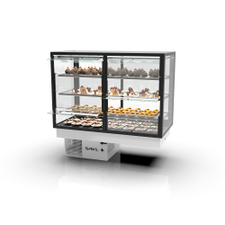 Vitrine R&eacute;frig&eacute;r&eacute;e Encastrable Blanche DP120-80S avec 3 &Eacute;tag&egrave;res R&eacute;glables - SAYL