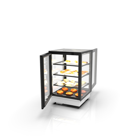 Vitrine R&eacute;glable &agrave; Chaleur S&egrave;che Blanche DP60-80CA - SAYL