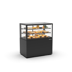 Vitrine R&eacute;frig&eacute;r&eacute;e Verticale avec Contr&ocirc;le d'Humidit&eacute; Noire - IN100/50-110H -B- SAYL
