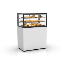 Vitrine r&eacute;frig&eacute;r&eacute;e verticale avec contr&ocirc;le d'humidit&eacute;, couleur blanche, portes coulissantes, IN100/50-140H - SAYL