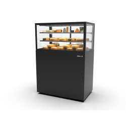 Vitrine R&eacute;frig&eacute;r&eacute;e Verticale avec Contr&ocirc;le d'Humidit&eacute;, Noire - IN100/50-140H -B- - SAYL