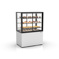 Vitrine r&eacute;frig&eacute;r&eacute;e verticale blanche avec portes coulissantes IN100/80-140A - SAYL