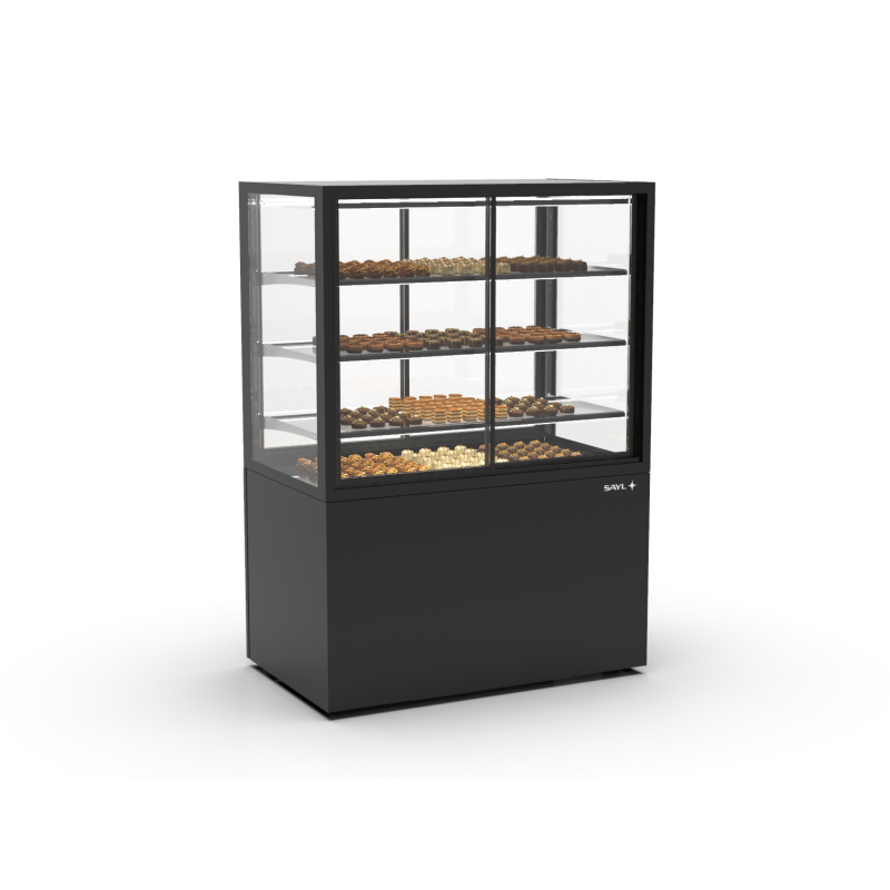 Vitrine R&eacute;frig&eacute;r&eacute;e Verticale Noire Contr&ocirc;le Humidit&eacute; IN100/80-140HA -B- - SAYL