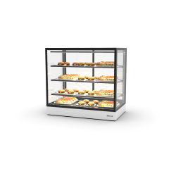 Vitrine Chauffante S&egrave;che Blanche 3 &Eacute;tag&egrave;res R&eacute;glables IN100-90C - SAYL