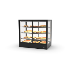 Vitrine chauffante s&egrave;che noire 3 &eacute;tag&egrave;res r&eacute;glables IN100-90CA -B- - SAYL