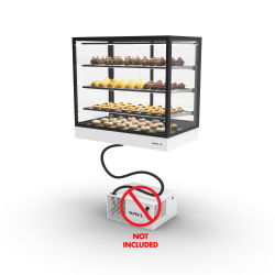 Vitrine r&eacute;frig&eacute;r&eacute;e professionnelle blanche, 3 &eacute;tag&egrave;res r&eacute;glables, IN100-90RZ - SAYL